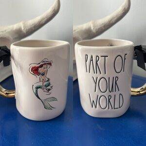 Rae Dunn Disney Princess the Little Mermaid Ariel Part of Your World Mug